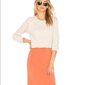 Revolve Monrow Layered Sweater Bodycon Midi Dress